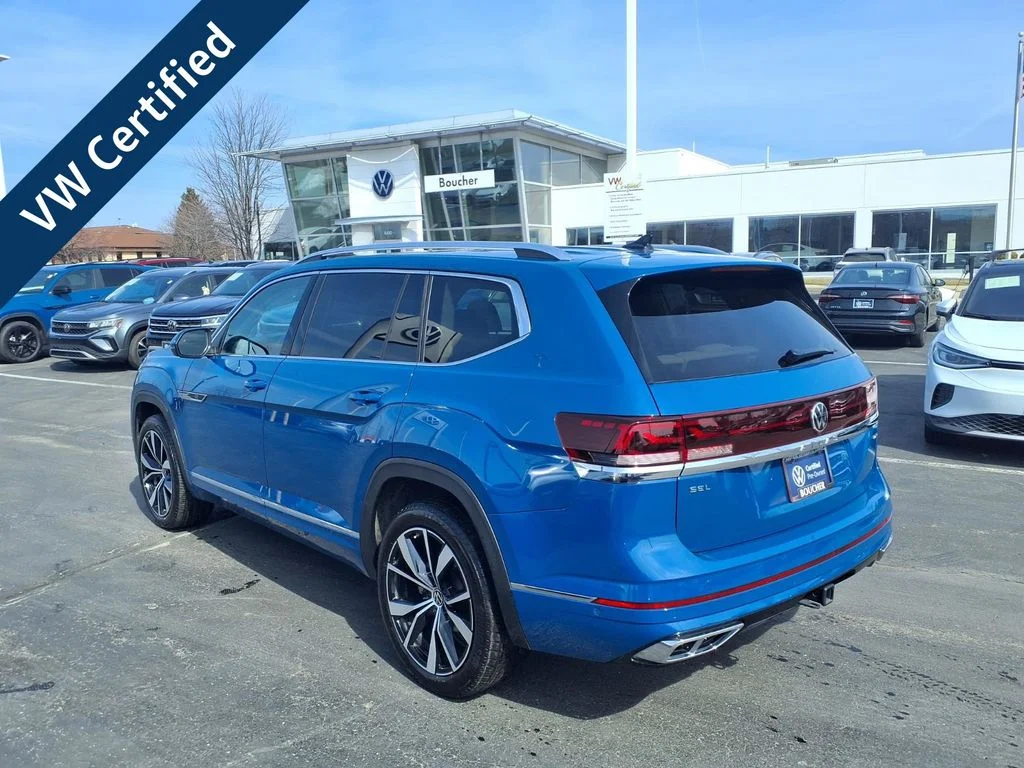Certified Used 2025 Mountain Lake Blue Metallic Volkswagen 2.0T SEL Premium R-Line image 4