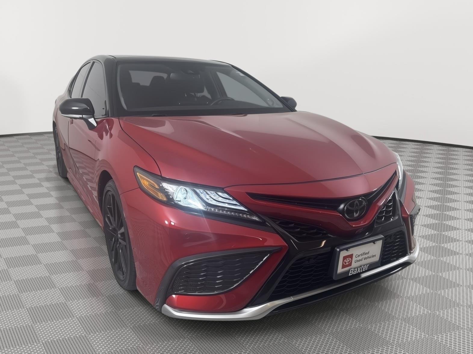 Certified Used 2024 Supersonic Red w/Midnight Black Metallic Roof Toyota XSE V6 image 1