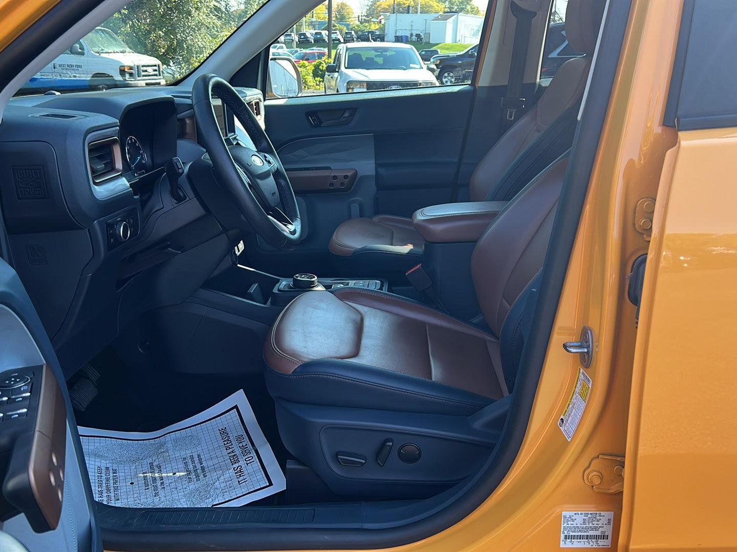 Used 2023 Cyber Orange Metallic Tri-Coat Ford LARIAT image 4