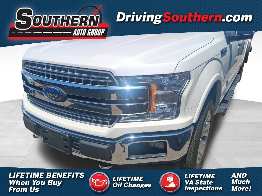 Used 2018 White Ford Lariat image 1