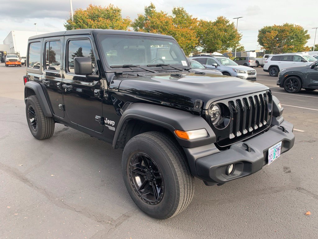 Used 2021 Black Clearcoat Jeep Unlimited Sport S image 5