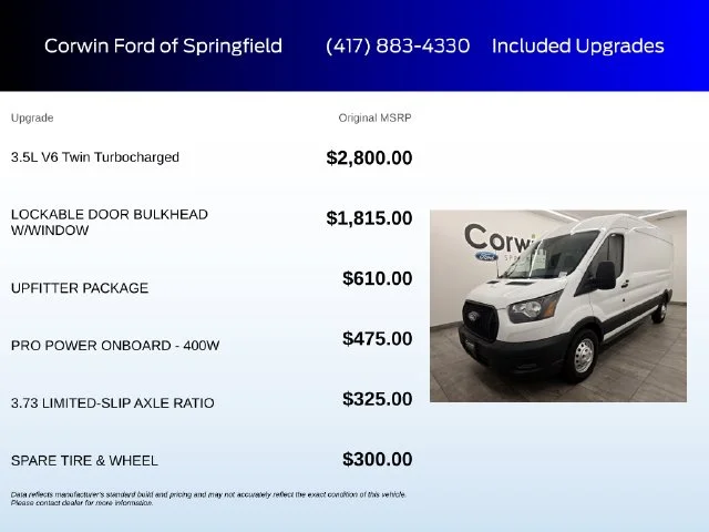 New 2026 Oxford White Ford Cargo Van image 5
