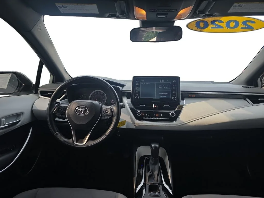 Used 2020 Classic Silver Metallic Toyota SE image 2