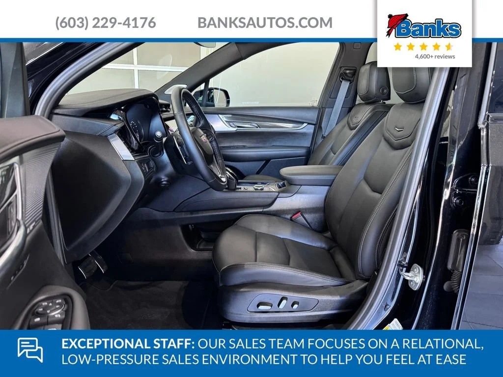 Certified Used 2025 Stellar Black Metallic Cadillac Sport image 9