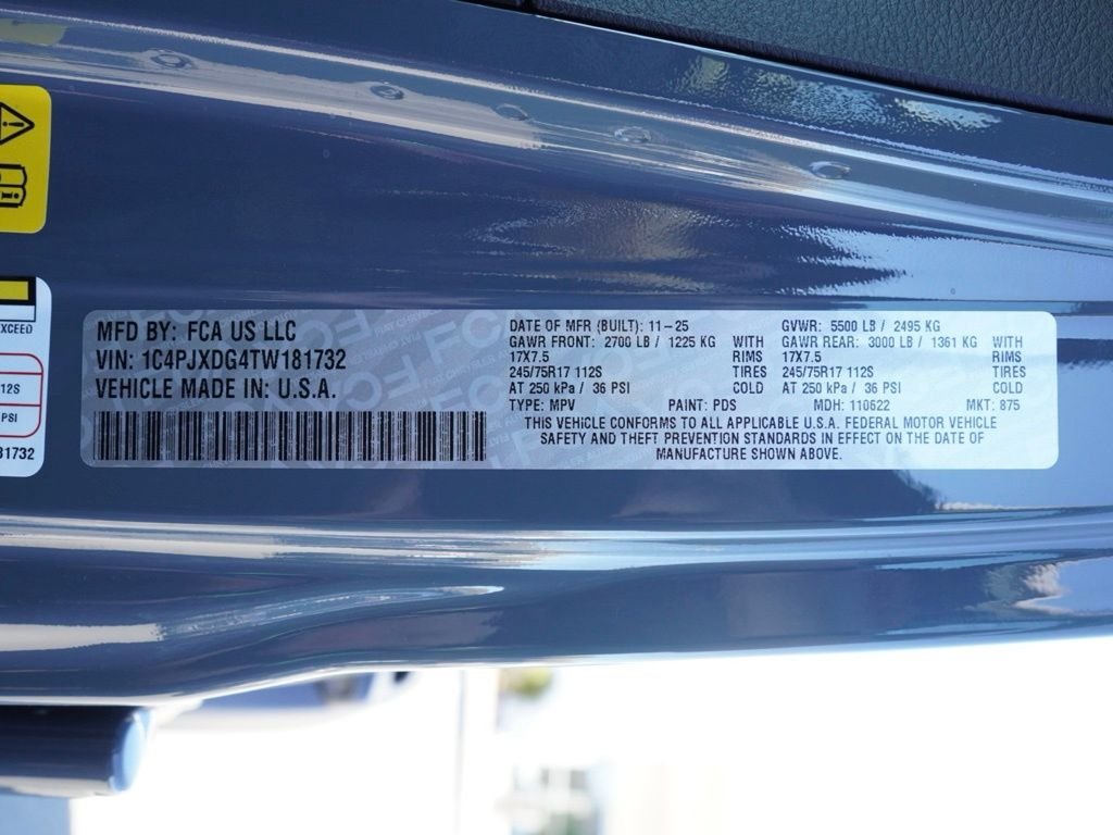 New 2026 Anvil Clear-Coat Exterior Paint Jeep Sport S image 30