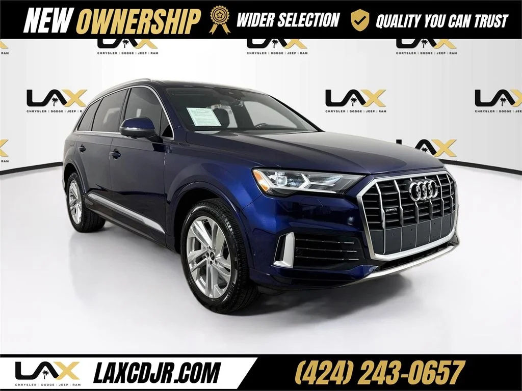 Used 2021 Blue Audi 55 Premium image 1