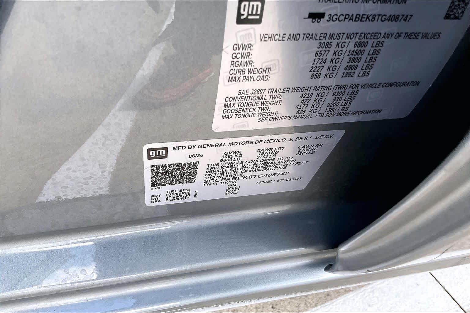 Used 2026 Sterling Gray Metallic Chevrolet Custom image 36