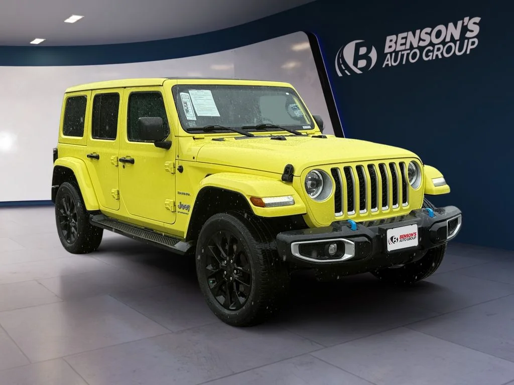 Used 2023 Yellow Jeep Sahara 4xe image 7