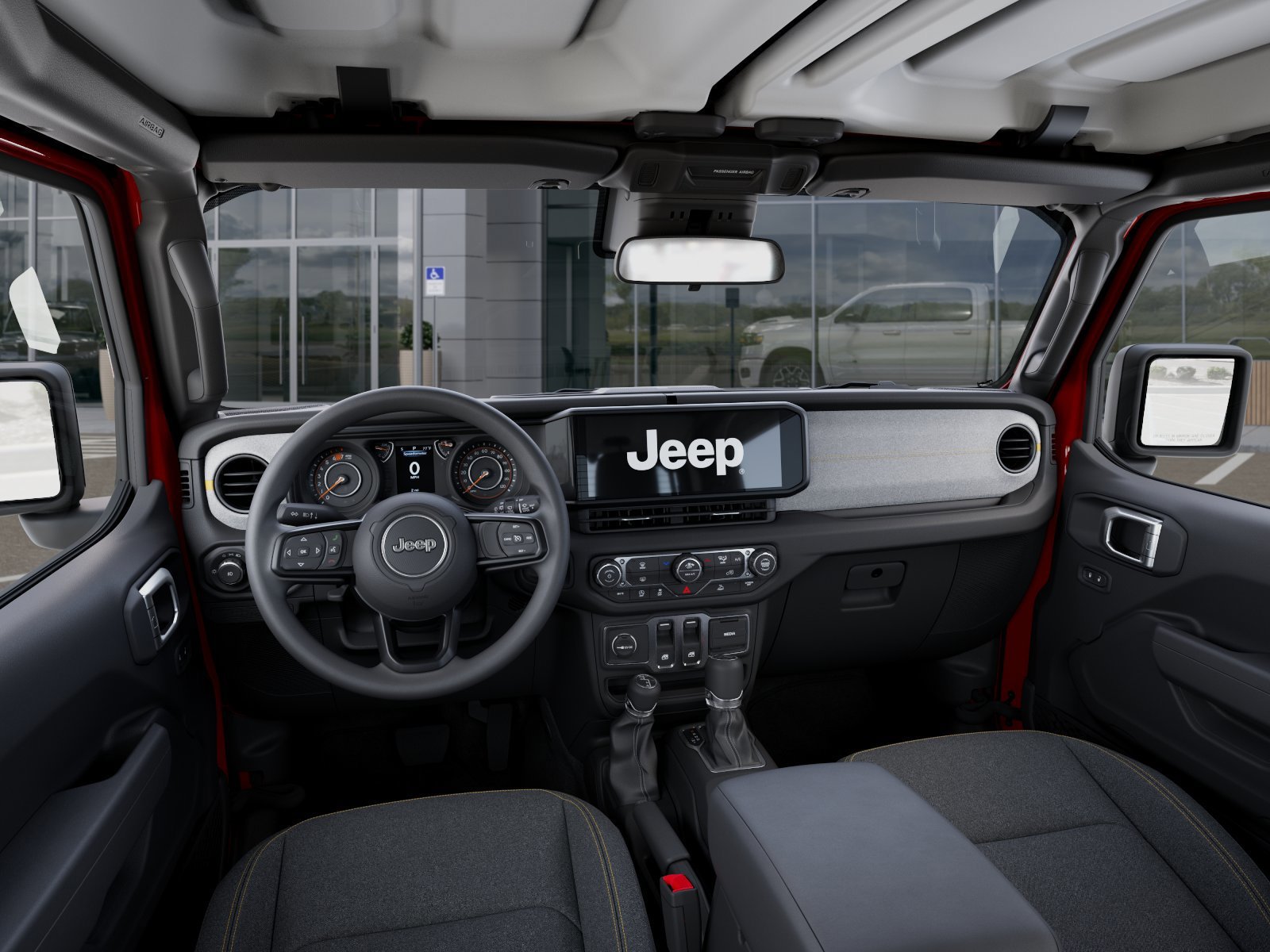 New 2026 Firecracker Red Clear-Coat Exterior Paint Jeep Sport 2-Door image 14