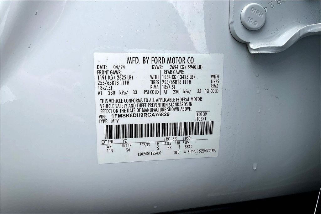 Used 2024 White Ford XLT image 22