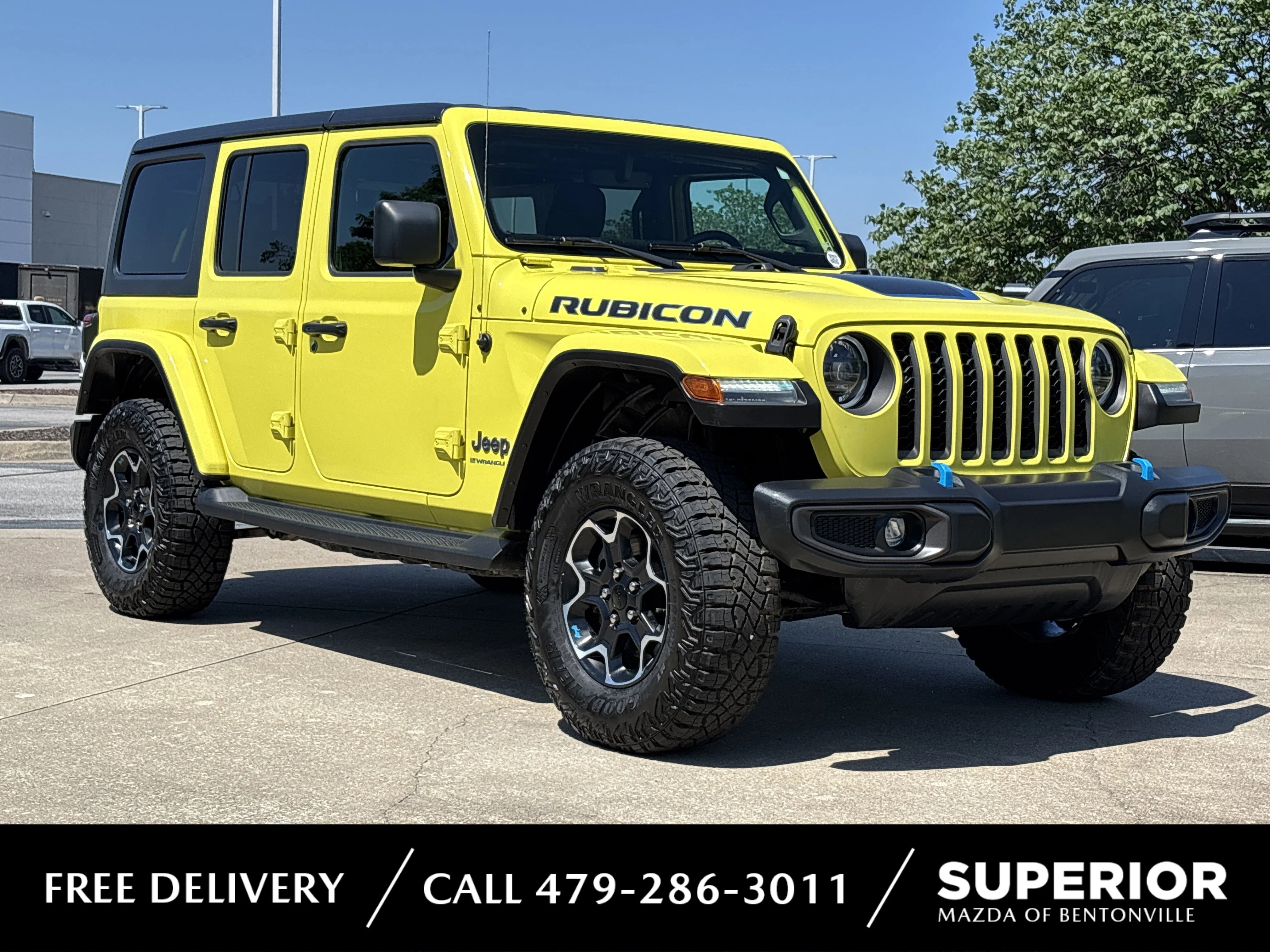 Used 2023 High Velocity Clearcoat Jeep Rubicon 4xe image 1