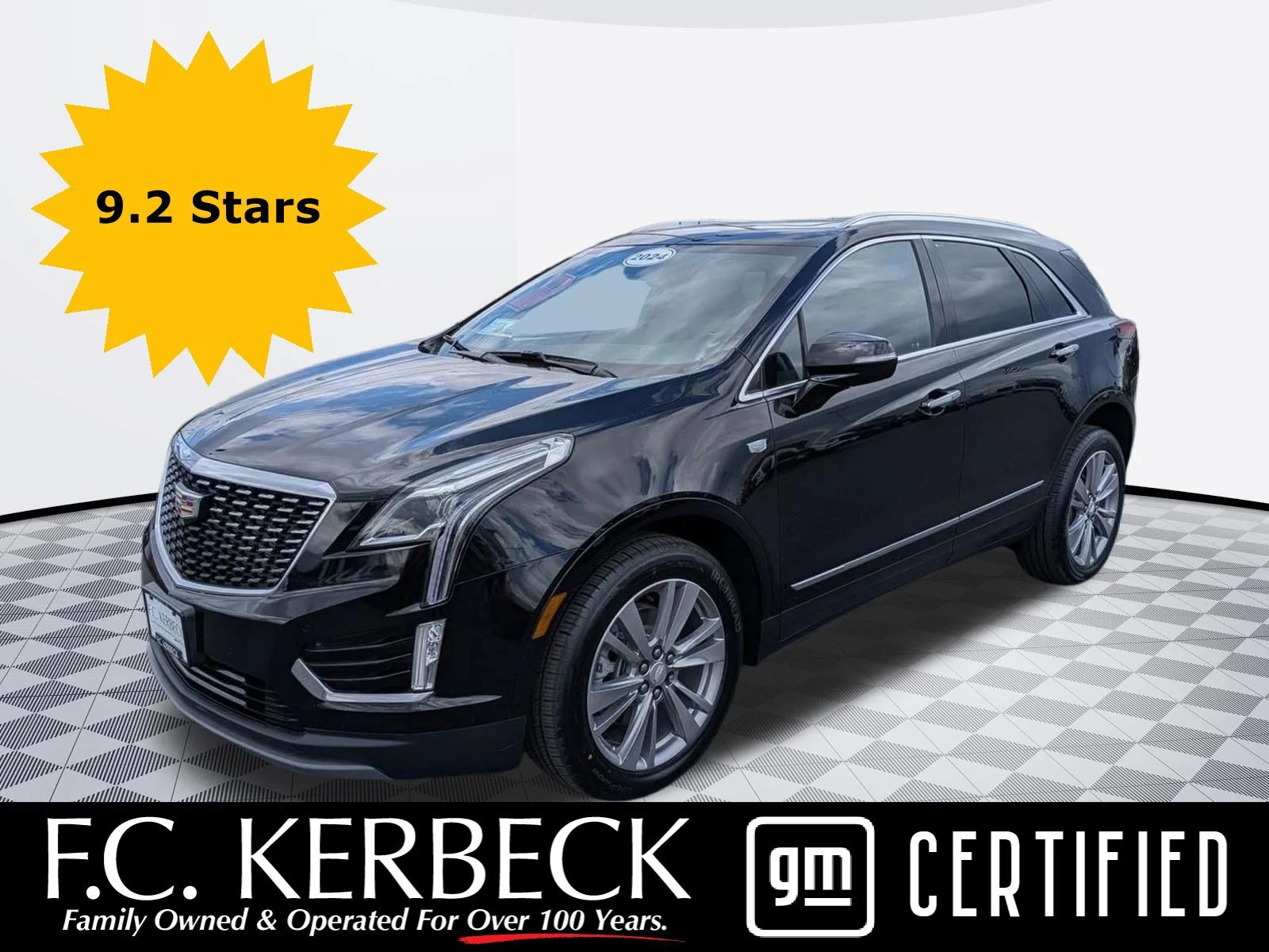 Used 2024 Stellar Black Metallic Cadillac AWD Premium Luxury image 1