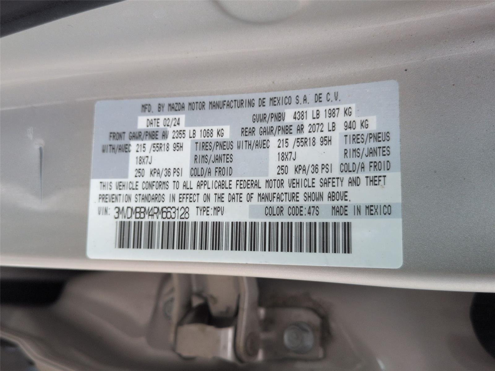 Used 2024 Platinum Quartz Metallic Mazda 2.5 S Select Sport image 40