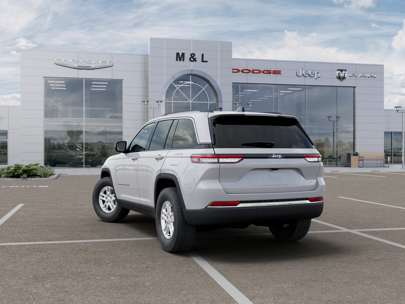 New 2025 Bright White Clear-Coat Exterior Paint Jeep Laredo image 4