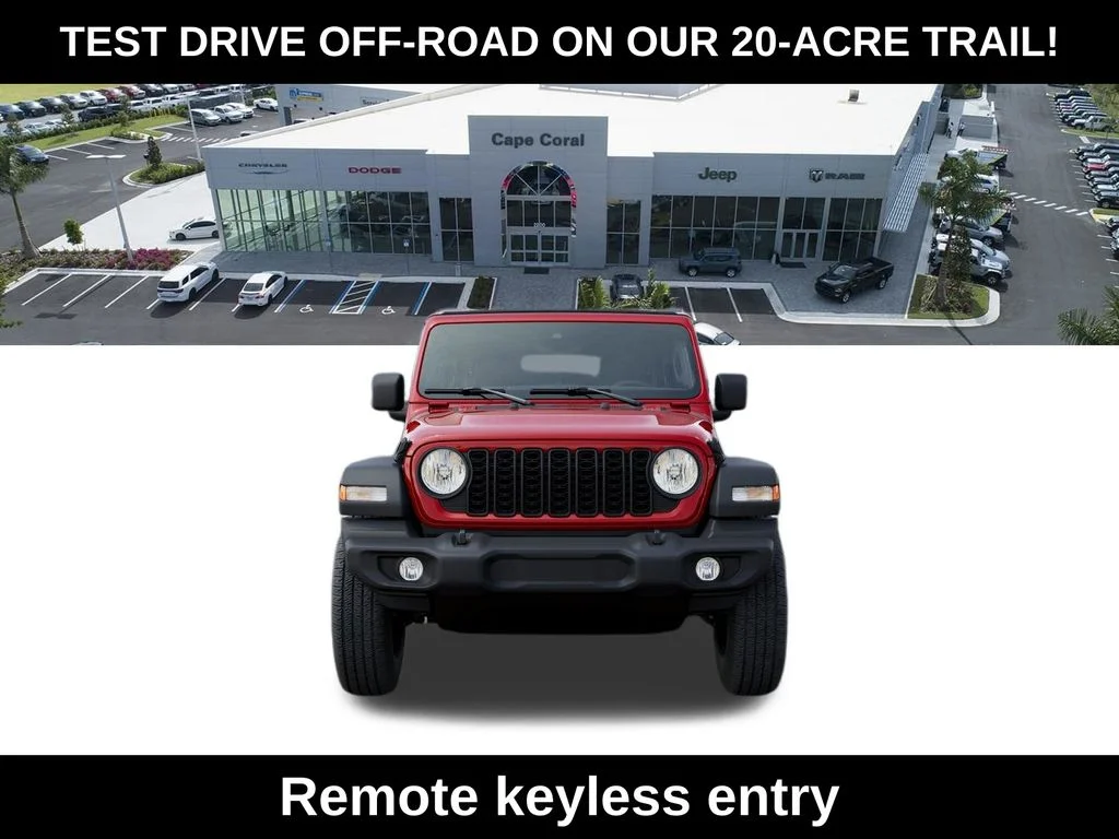 New 2026 Firecracker Red Clear-Coat Exterior Paint Jeep Sport S image 6