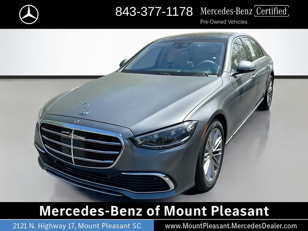 Certified Used 2022 MANUFAKTUR Selenite Gray Magno Mercedes-Benz S 580 image 1