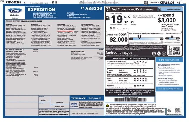 Used 2019 Black Ford Limited image 35