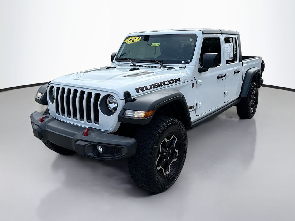 Certified Used 2022 Bright White Clearcoat Jeep Rubicon image 3