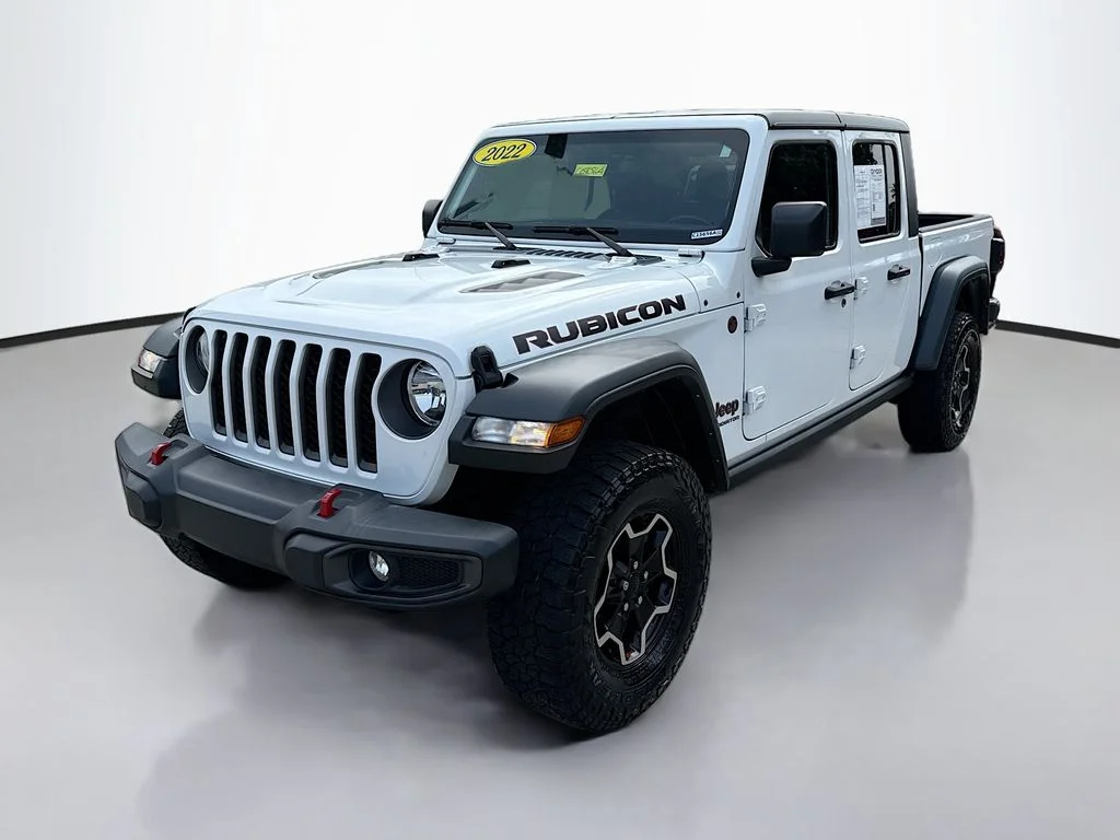 Used 2022 Bright White Clearcoat Jeep Rubicon image 4
