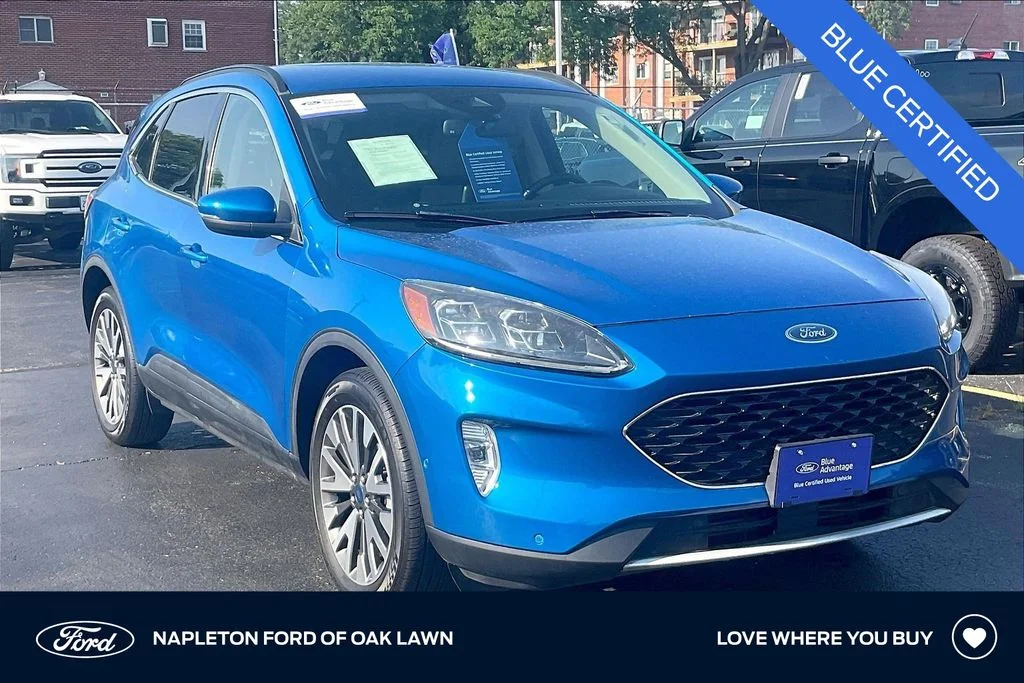 Used 2020 Blue Ford Titanium image 1