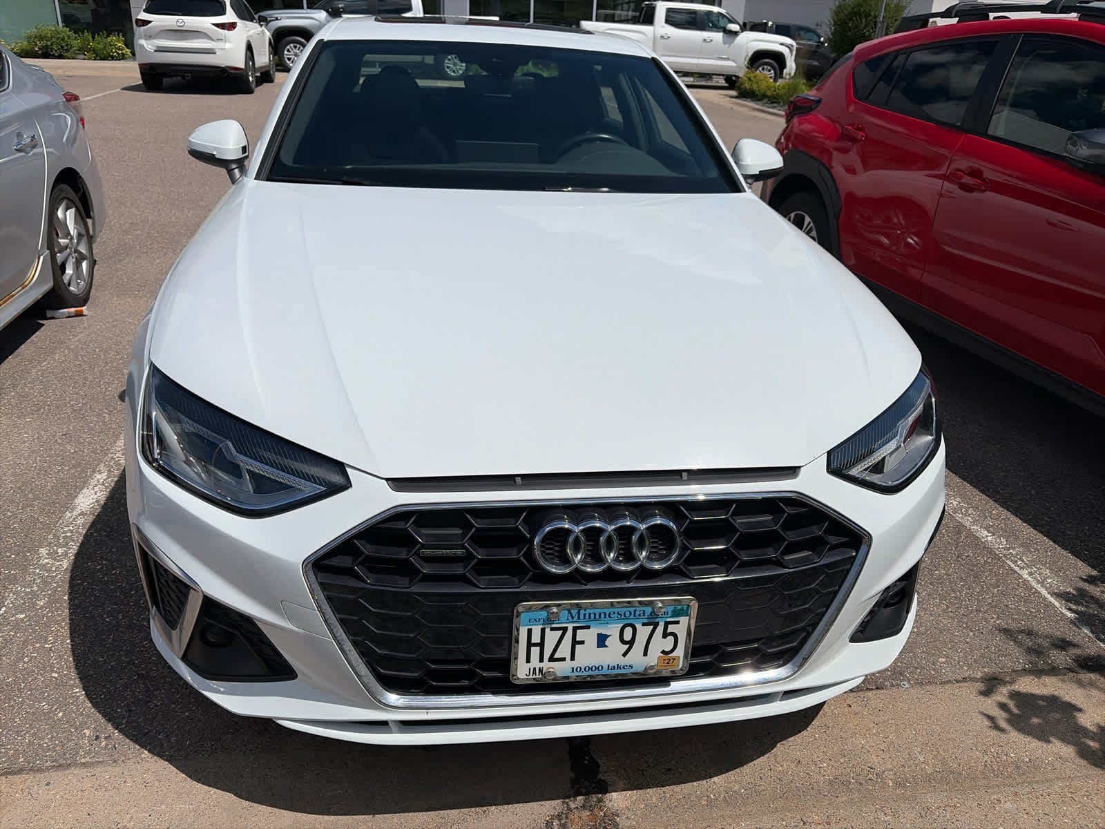 Used 2020 Glacier White Metallic Audi Premium image 2