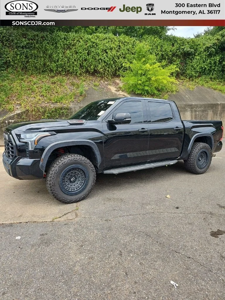 Used 2023 Midnight Black Metallic Toyota TRD Pro Hybrid image 1