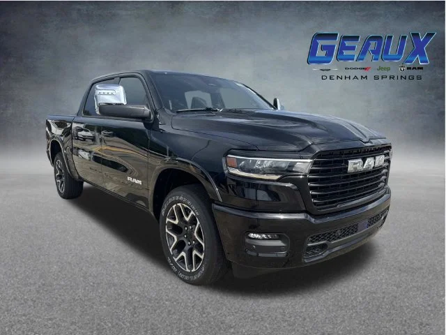 New 2026 Diamond Black Crystal Pearl-Coat Exterior Paint RAM Laramie image 1