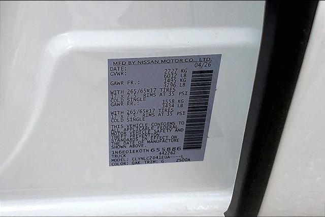 New 2026 Glacier White Nissan Crew Cab SV image 8