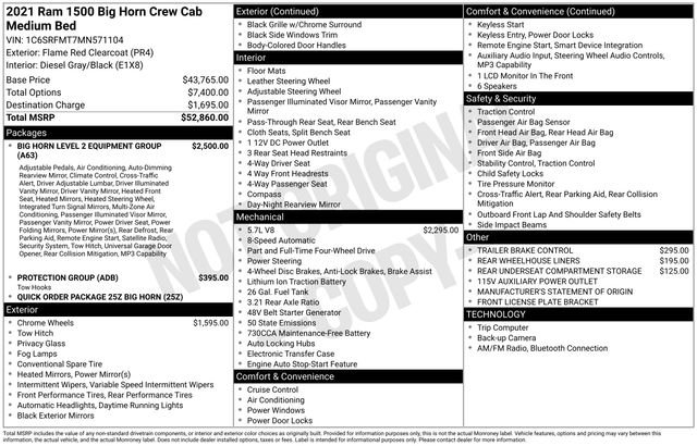 Used 2021 Red Ram Big Horn/Lone Star image 39