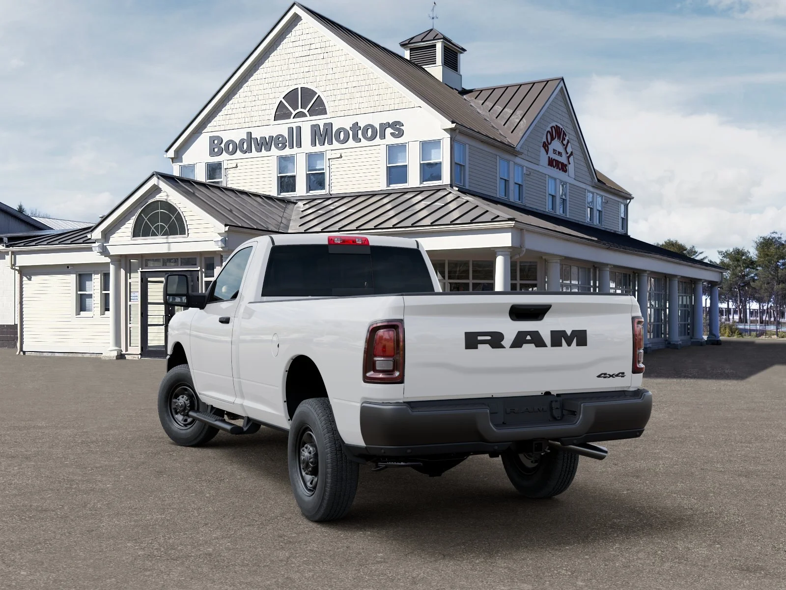 New 2026 Bright White Clear-Coat Exterior Paint RAM Tradesman Regular Cab 4x4 8