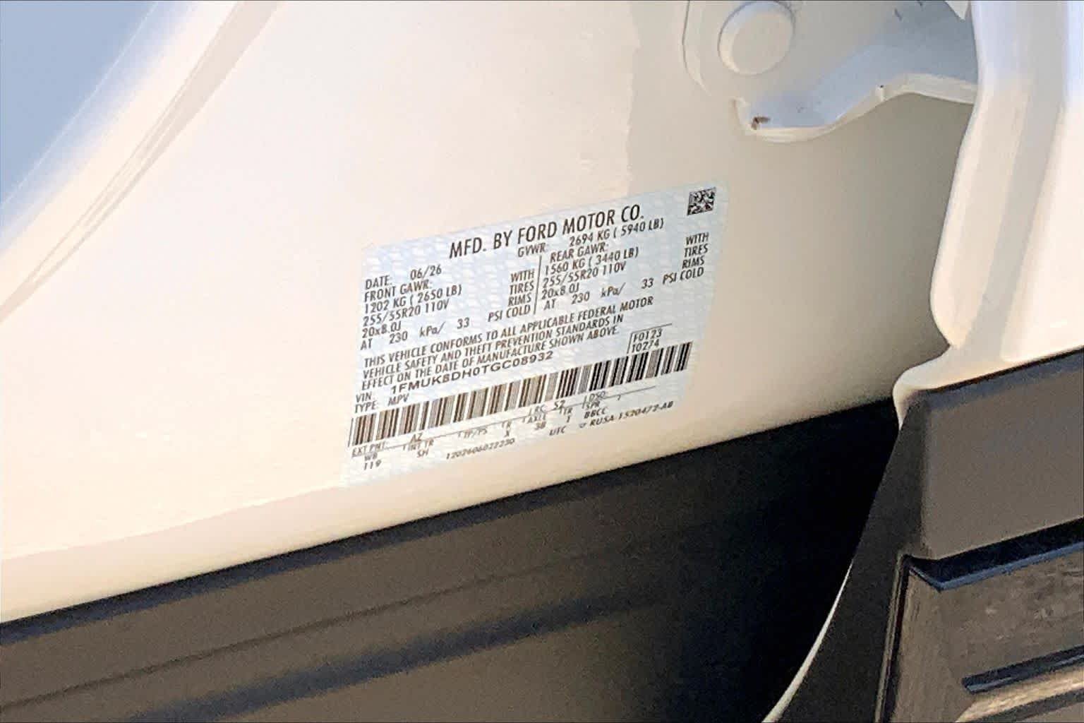 New 2026 Star White Metallic Tri-Coat Ford Active image 21