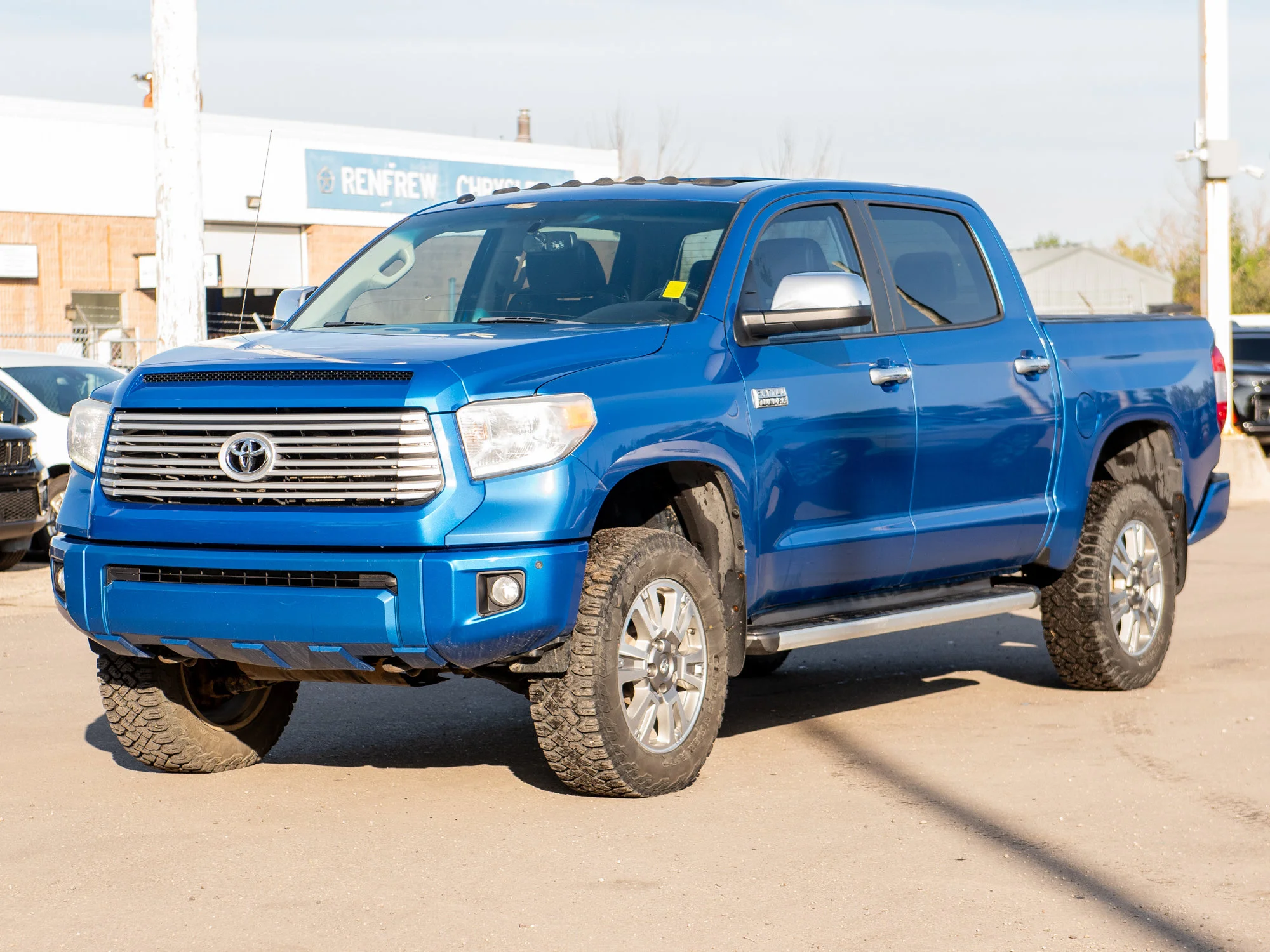 Used 2016 Blue Toyota Platinum* | Crew Max | image 8
