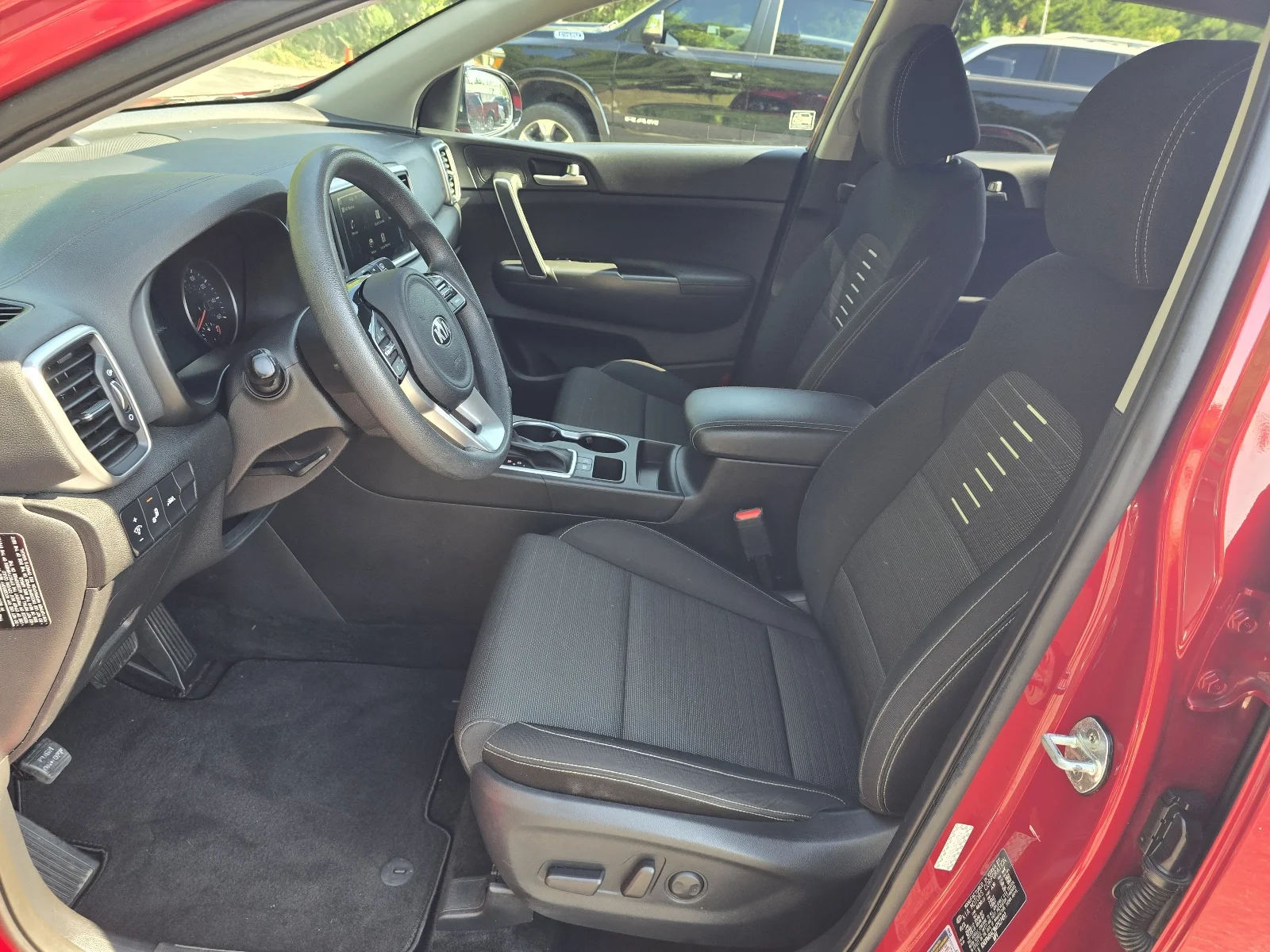 Used 2021 Red Kia LX image 11