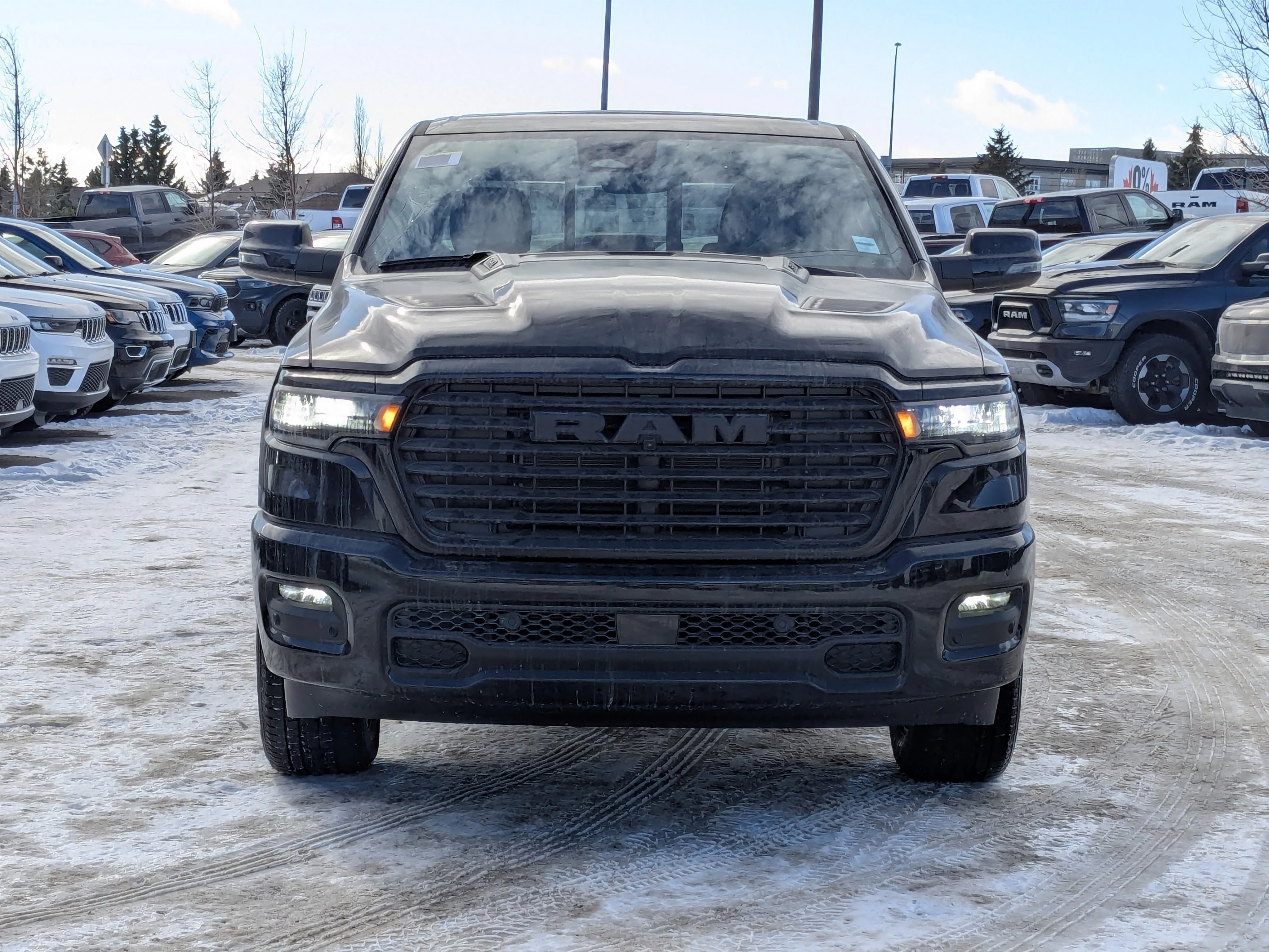 New 2026 Black RAM Sport - Panoramic Sunroof - Sport Performance Hood - Hurricane Turbo - 3.92 Axle & More! image 3