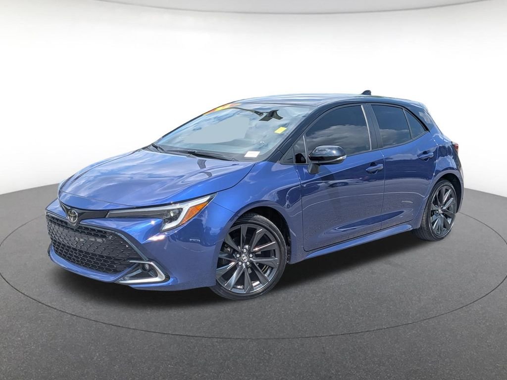 Certified Used 2025 Blue Toyota XSE image 1