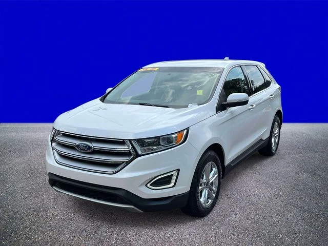 Used 2015 White Platinum Clearcoat Metallic Ford SEL image 7