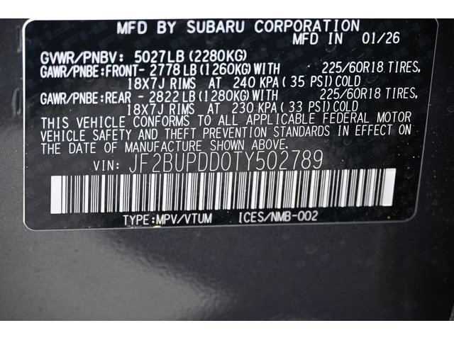 New 2026 Gray Subaru Limited image 57