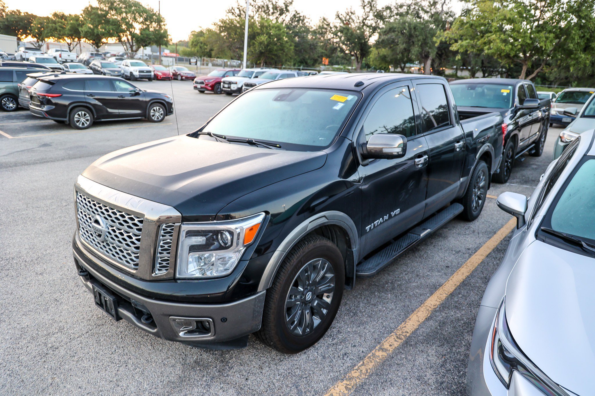 Used 2018 Magnetic Black Nissan Platinum Reserve image 2