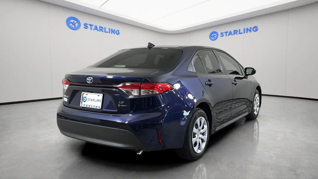 Used 2025 Blue Toyota Hybrid LE image 9