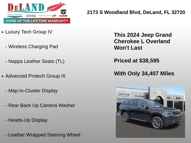 Used 2024 Black Jeep Overland image 12