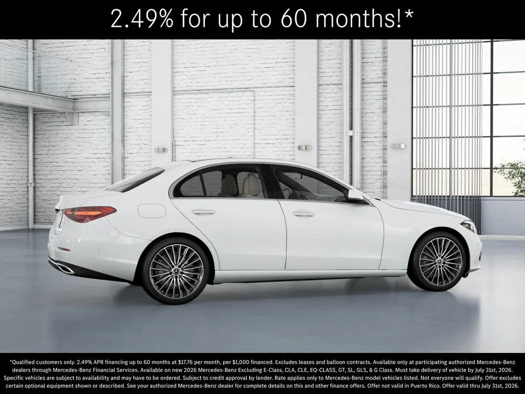 New 2026 Polar White Mercedes-Benz C 300 image 60