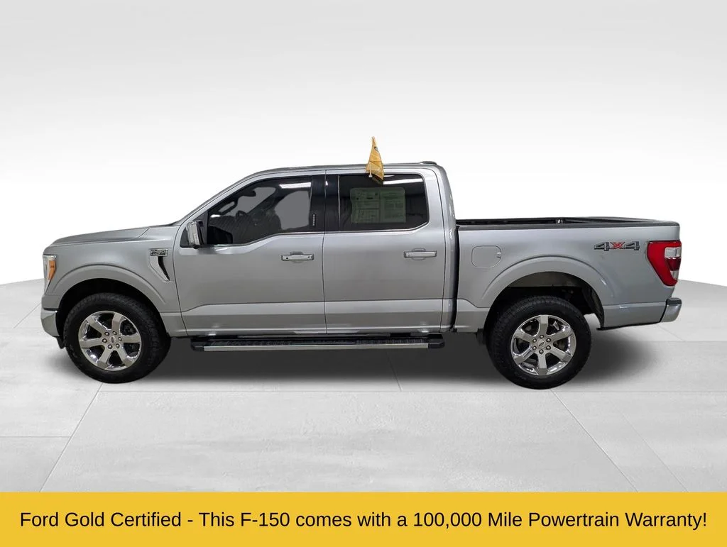 Certified Used 2021 Iconic Silver Metallic Ford Lariat image 1