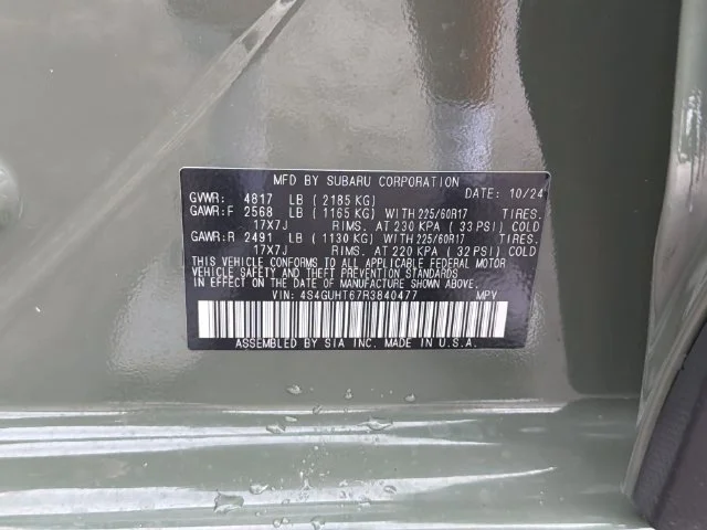 Certified Used 2024 Green Subaru Wilderness image 30