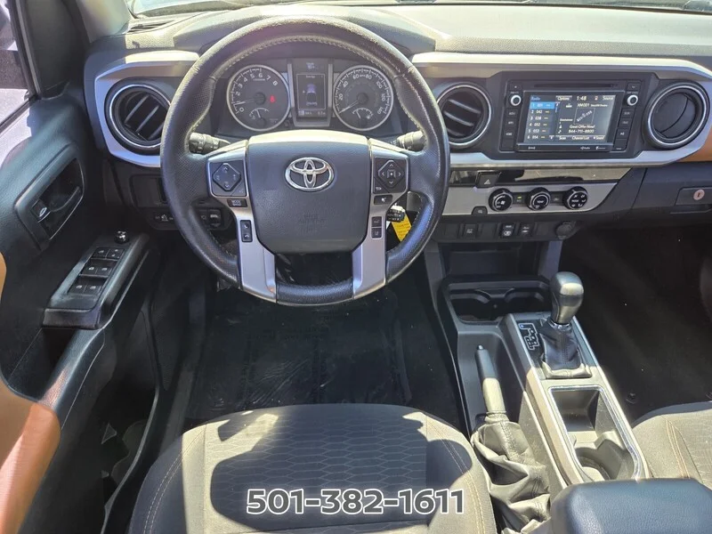 Used 2018 Midnight Black Metallic TOYOTA SR5 DOUBLE CAB 6