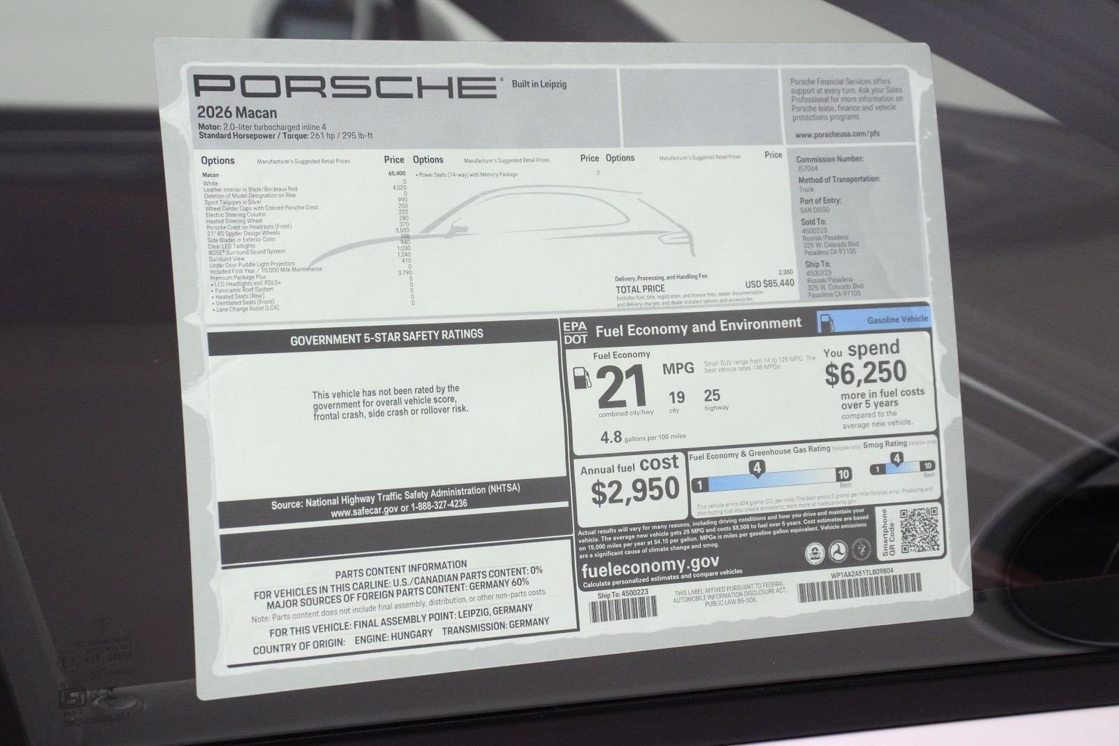 New 2026 White Porsche  image 25