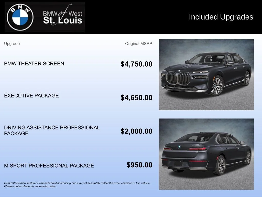 Used 2025 BMW i7 60 with VIN WBY53EJ00SCV32454 for sale in Manchester, MO