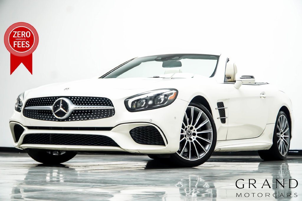 Used 2019 White Mercedes-Benz SL 550 image 1