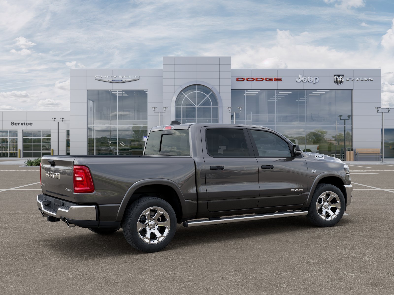 New 2026 Granite Crystal Metallic Clear-Coat Exterior Paint RAM Big Horn/Lone Star image 34