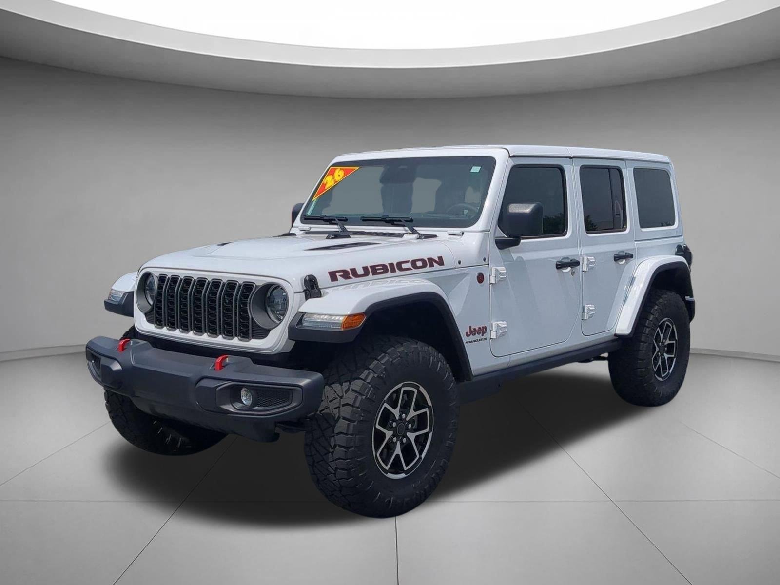 Used 2026 Bright White Clearcoat Jeep Rubicon image 1