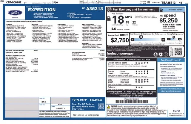New 2026 Glacier Gray Metallic Tri-Coat Ford Platinum® image 50
